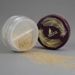 Пудра компактная Sativa Минеральная пудра-основа биомная тон 7.03 Beige Sand (5г) — фото 3