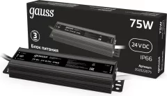 Блок питания для светодиодной ленты Gauss 75W 24V IP67 / 202022075 — фото 2