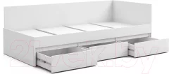 Кровать-тахта MySTAR Сноули 900 ИВ-121.17 (белый) — фото 3