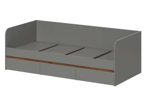 Кровать-тахта MySTAR 900 ИВ-126.12 (дымчатыл алмаз/дуб канзас)