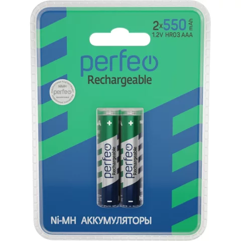 Комплект аккумуляторов Perfeo AAA550mAh/2BL / PF AAA550-2BL PL