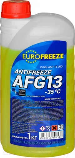 Антифриз Eurofreeze AFG 13 -35C / 53351 (1кг, желтый) — фото 3