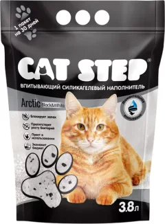 Наполнитель для туалета Cat Step Arctic Black White / 20363062 (3.8л/1.68кг) — фото 9