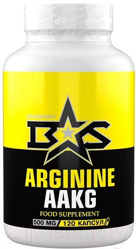 Комплексные аминокислоты Binasport Arginine AAKG (капсулы по 500мг N120)