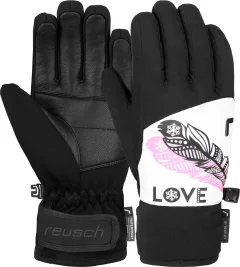 Перчатки лыжные Reusch Beatrix R-Tex Xt Junior / 6361277_1107 (р.5.5, White/Feathers) — фото 1