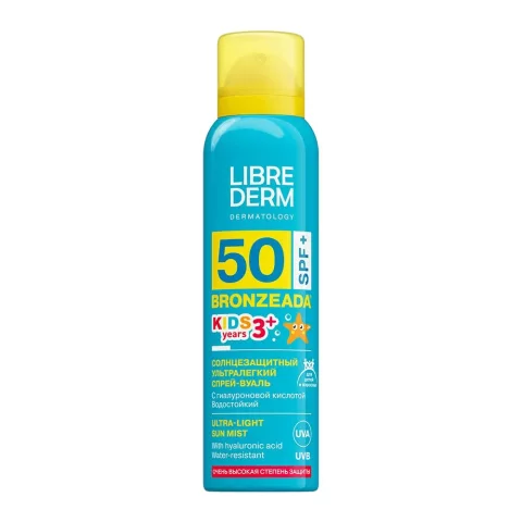 Спрей солнцезащитный Librederm Bronzeada SPF50+ ультралегкий (200мл)