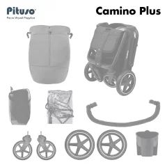 Детская прогулочная коляска Pituso Camino + чехол на ножки / Q-5 (зеленый) — фото 9