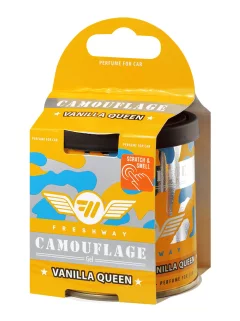 Ароматизатор автомобильный Fresh Way Camouflage Gel Vanilla Queen CG 07 (80мл) — фото 1
