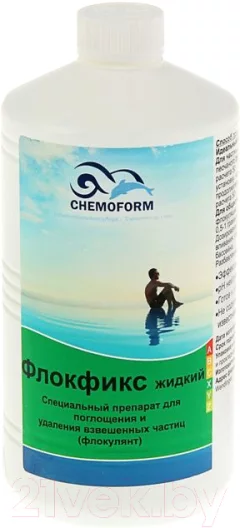 Коагулянт для бассейна Chemoform Флокфикс жидкий (1л) — фото 1