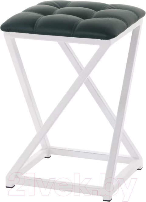 Табурет AMC Comfort 8К6.9 (кожзам зеленый/белый)