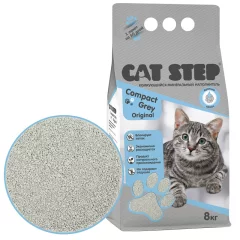 Наполнитель для туалета Cat Step Compact Grey Original / 20313046 (8кг) — фото 3
