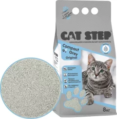 Наполнитель для туалета Cat Step Compact Grey Original / 20313046 (8кг) — фото 10