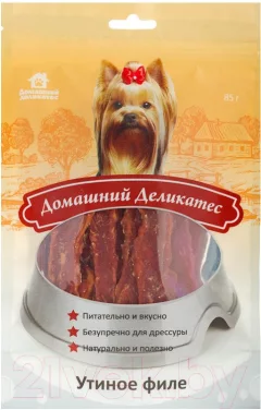 Лакомство для собак Домашний деликатес Утиное филе (85г) — фото 1