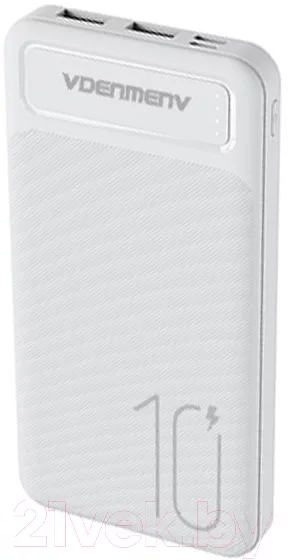 Портативное зарядное устройство VDENMENV DP09 10000mAh (белый)