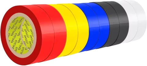 Набор изолент DYLLU DTPN1023 (10шт, черный/белый/красный/желтый/синий)