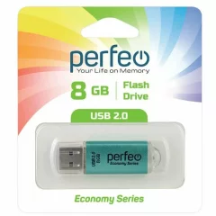 USB flash накопитель Perfeo E01 8GB / PF-E01G008ES (зеленый) — фото 2