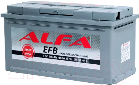 Автомобильный аккумулятор ALFA battery EFB R (100 А/ч)