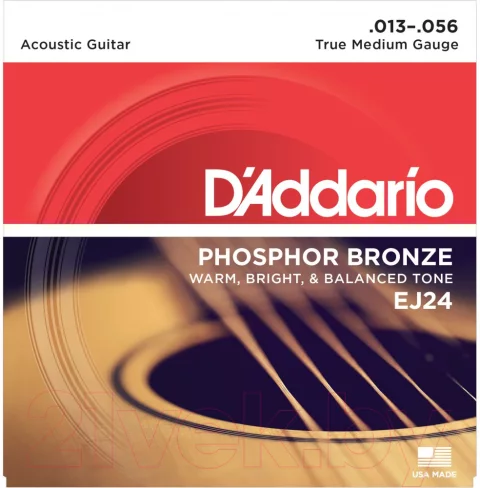 Струны для акустической гитары D'Addario EJ-24