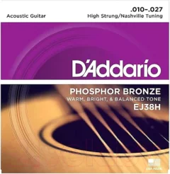 Струны для акустической гитары D'Addario EJ38H 10-27 — фото 5