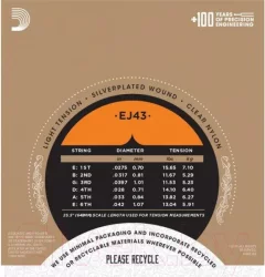 Струны для классической гитары D'Addario EJ43 — фото 9