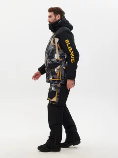 Костюм для охоты и рыбалки Huntsman Elbrus -35°C КМФ192 (р.60-62/170-176, черный) — фото 5
