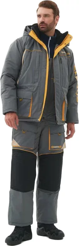 Костюм для охоты и рыбалки Huntsman Elbrus -35°C (р.44-46/182-188, серый/банан)