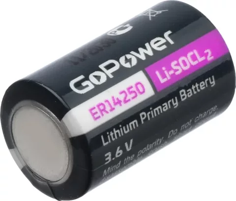Батарейка GoPower ER14250 1/2AA PC1 Li-SOCl2 3.6V / 00-00015329