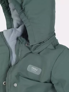 Комбинезон прогулочный детский MOWbaby Eskimo 158/17-74 (зеленый, р.74) — фото 7
