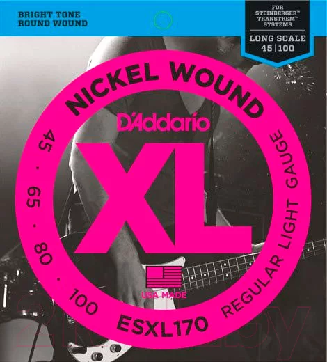 Струны для бас-гитары D'Addario ESXL170