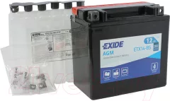 Мотоаккумулятор Exide ETX14-BS (12 А/ч) — фото 6