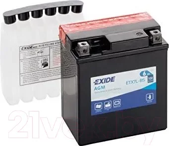 Мотоаккумулятор Exide ETX7L-BS (6 А/ч)