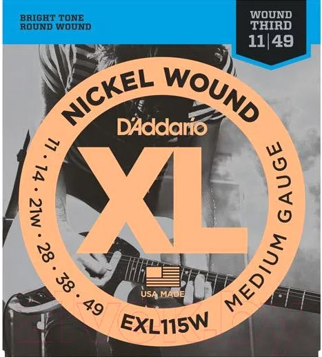 Струны для электрогитары D'Addario EXL115W