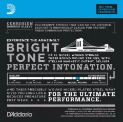Струны для бас-гитары D'Addario EXL170TP 2 (Soft, 45-100, Long) — фото 6