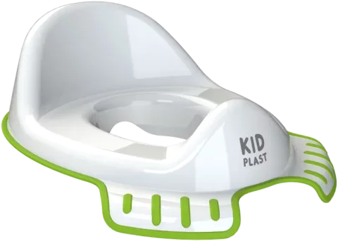Детская накладка на унитаз KidPlast Flippi / PL124300 (белый/зеленый)