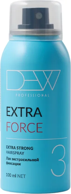 Лак для укладки волос Dew Professional Force Экстрасильной фиксации 15FESH/100 (100мл)