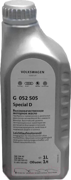 Моторное масло Volkswagen Special D 5W40 / G052505M2 (1л)