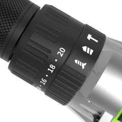 Аккумуляторная дрель-шуруповерт Greenworks GD24DD60 бесщеточная 24V / 3704107CUC (с 2-мя АКБ 2Ач и ЗУ) — фото 8