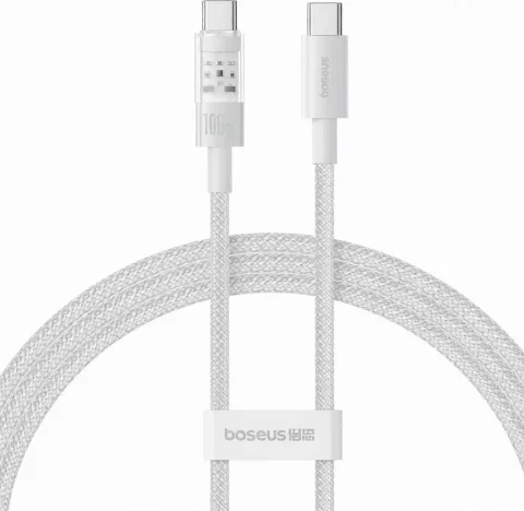 Зарядный кабель Baseus Gem Fast-Charging Data Cable USB-C to USB-C / P10373000211-00 (1м, белый)