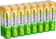 Комплект аккумуляторов GP Batteries GP 100AAAHCRGY-B16 AAA NiMH 1000mAh (16шт) — фото 1