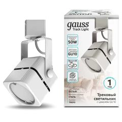 Трековый светильник Gauss GU10 220V IP20 60x145мм / TR010 (белый) — фото 4