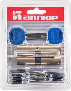 Цилиндровый механизм замка Аллюр HD FG 90-5К BP 40x50G (латунь) — фото 8