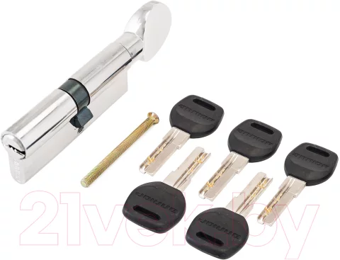 Цилиндровый механизм замка Аллюр HD FG 90-5К BP 45x45G (хром)