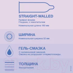 Презервативы Durex Invisible Extra Lube №3 из натурального латекса ультратонкие (3шт) — фото 5