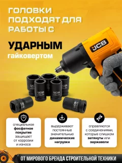 Набор головок слесарных JCB JCB-8251-5MPB (64 930) — фото 5