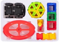 Конструктор магнитный Brauberg Kids Magnetic Mega Blocks-79 / 663848 — фото 3