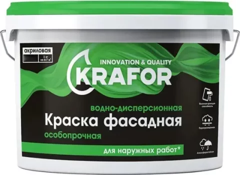 Краска Krafor Фасадная (3кг)