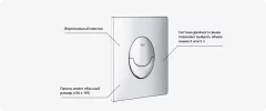 Унитаз подвесной с инсталляцией Saniteco KW-99046 + GROHE Rapid SL 38721001 — фото 7