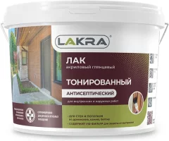 Лак Лакра ВД тонированный (2.5кг, махагон) — фото 6
