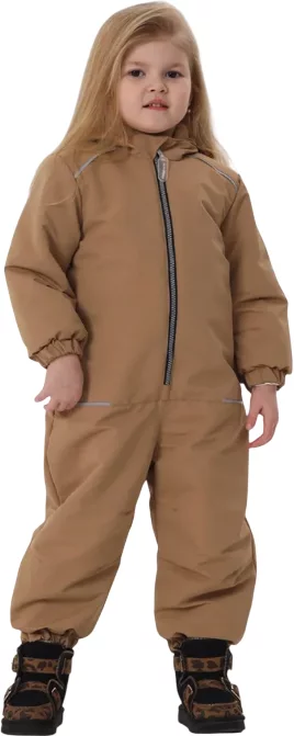 Комбинезон прогулочный детский MOWbaby Lappy / 157/10-86 (р.86, латте)