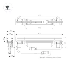 Прожектор Arlight LED AR-LINE-500-12W Day4000 GR 15x60deg 230V / 041725 — фото 4